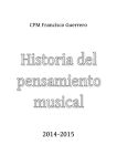 Historia del pensamiento musical. Textos