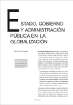 stado, gobierno y administración pública en la globalización