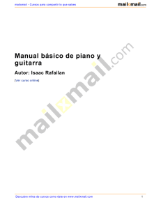 Manual básico de piano y guitarra