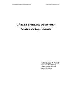 CÁNCER EPITELIAL DE OVARIO: Análisis de