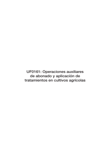 UF0161: Operaciones auxiliares de abonado y aplicación de