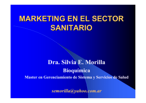 MARKETING EN EL SECTOR SANITARIO