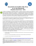 Documento de Análisis Zika Virus en la Isla Hispaniola (República
