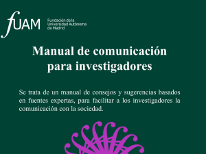 Manual de comunicación para investigadores