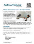 Introducción a la terapia para el cáncer (radioterapia)