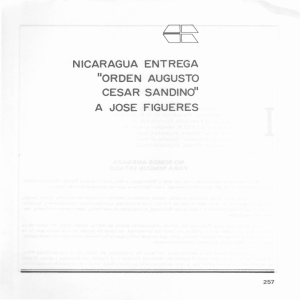 NICARAGUA ENTREGA "ORDEN AUGUSTO CESAR SANDINO" A