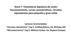 Tema 7: Transistores bipolares de unión: funcionamiento, curvas