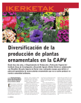 Diversificación de la producción de plantas ornamentales en la CAPV