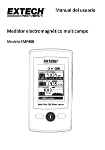 Manual del usuario Medidor electromagnético multicampo