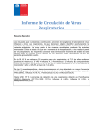 Informe de Circulación Viral - Instituto de Salud Pública de Chile
