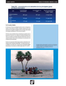 3.2. El cambio climático El clima de la Tierra ha cambiado