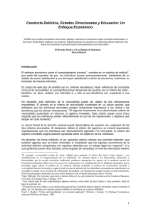 conducta delictiva, estados emocionales y disuasión