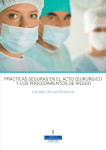 Prácticas seguras en el acto quirúrgico y los procedimientos de
