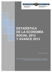 estadística de la economía social 2012 y avance 2013