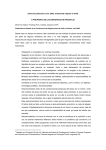 Psicóloga Paz Ábalos, A propósito de denuncias de