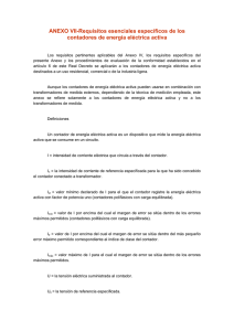 ANEXO VII-Requisitos esenciales específicos de los