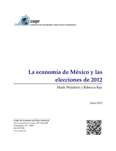La economía de México y las elecciones de 2012