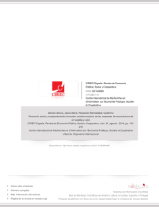 Redalyc.Econom&iacute;a social y comportamiento innovador: estudio