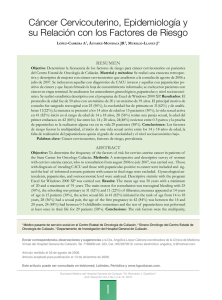 Cáncer Cervicouterino, Epidemiología y su Relación con los