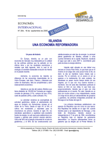 Islandia una economia reformadora