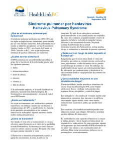 Hantavirus Pulmonary Syndrome - HealthLinkBC File #36