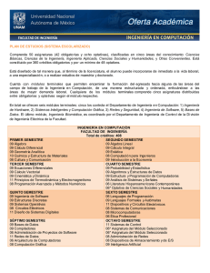 PLAN DE ESTUDIOS - Oferta Académica UNAM