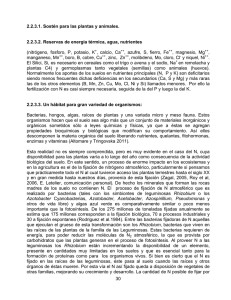 30 2.2.3.1. Sostén para las plantas y animales. 2.2.3.2