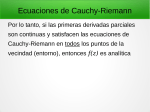 Ecuaciones de Cauchy-Riemann