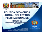 política económica actual del estado plurinacional de bolivia