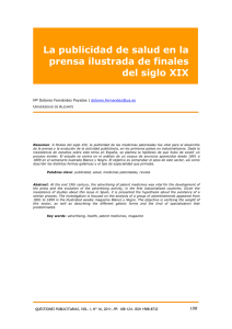 QP 16. Artículo 7. La publicidad de salud en la prensa ilustrada de