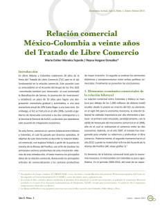 Relación comercial México-Colombia a veinte años del Tratado de