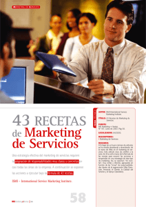43 recetas de marketing de servicios