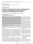 Prevalencia de Escherichia coli productor de betalactamasas de