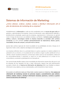 Sistemas de Información de Marketing: