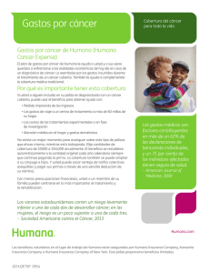 Gastos por cáncer