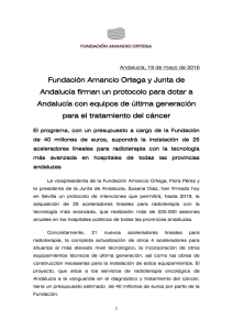 Fundación Amancio Ortega y Junta de Andalucía firman un