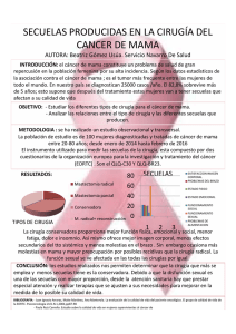 SECUELAS PRODUCIDAS EN LA CIRUGÍA DEL CANCER DE MAMA