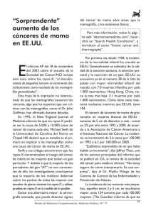 aumento de los cánceres de mama en EE.UU.