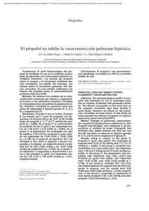 El propofol no inhibe la vasoconstricción pulmonar hipóxica