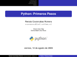 Python: Primeros Pasos - Renato Covarrubias