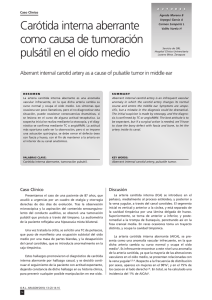 Carótida interna aberrante como causa de tumoración