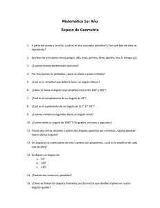 Matemática 1er Año Repaso de Geometría