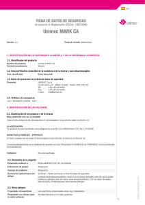 Ficha de datos de seguridad