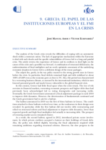 9. grecia: el papel de las instituciones europeas y el fmi en la crisis