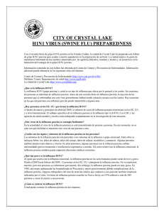 city of crystal lake h1n1 virus (swine flu) preparedness