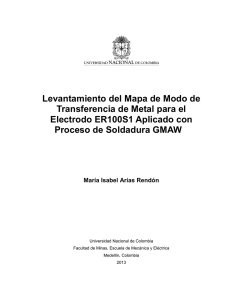 Levantamiento del Mapa de Modo de Transferencia de Metal para