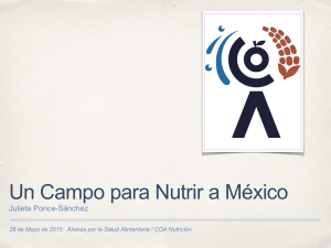 Un Campo para Nutrir a México - Alianza por la Salud Alimentaria