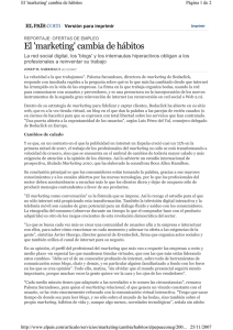 El `marketing` cambia de hábitos