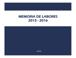 memoria de labores 2015 - 2016