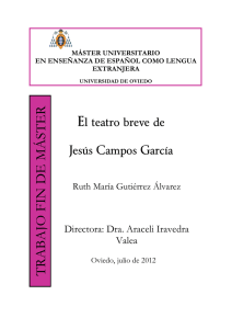 El teatro breve de Jesús Campos García